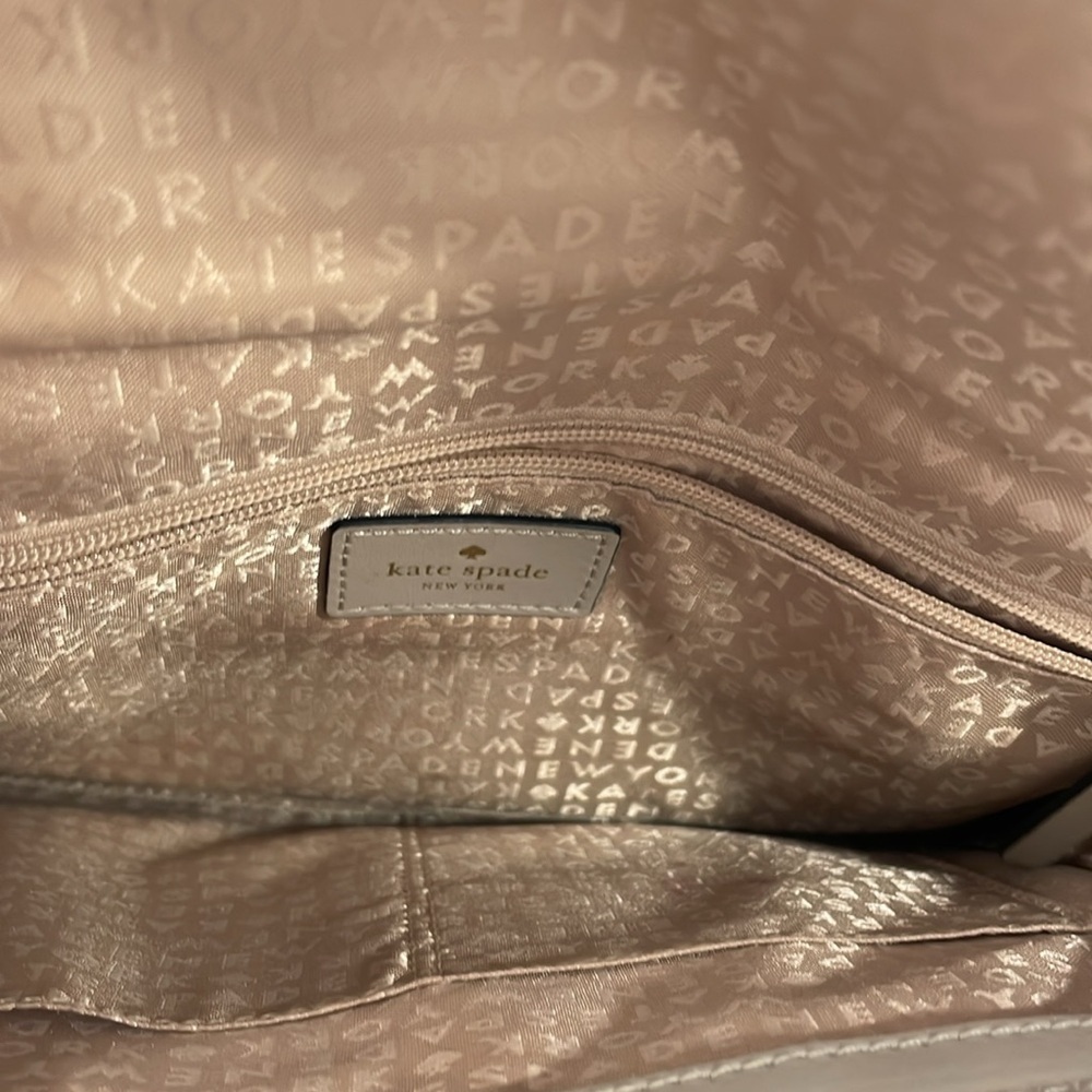 Kate Spade Shoulder/Crossbody Taupe Leather Flap Bag - Picture 10 of 15